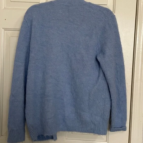 J Crew Baby Blue Cardigan Alpaca - Picture 3 of 3